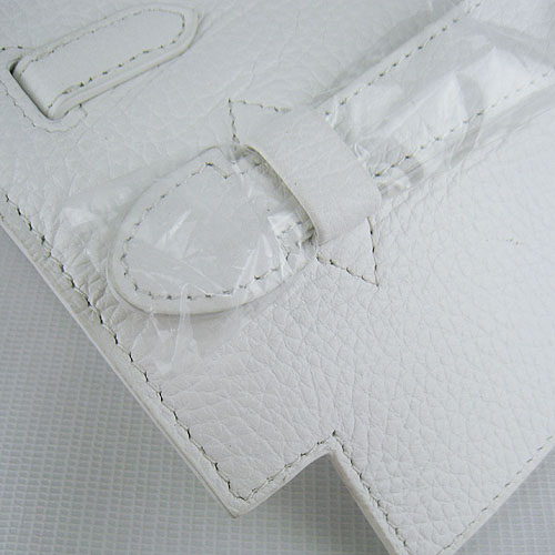 AAA Hermes Kelly 22 CM France Leather Handbag White H008 On Sale